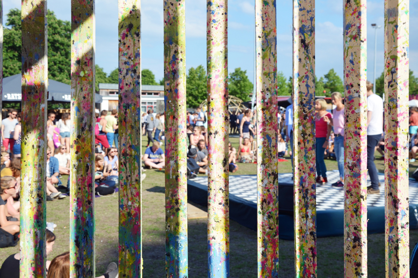 Festivalkunst auf dem Lunatic Festival in Lüneburg